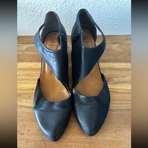 Black leather Coclico heels